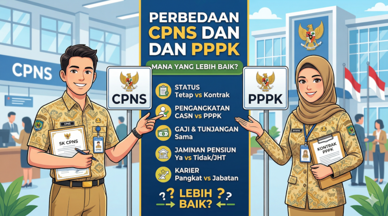 Perbedaan CPNS dan PPPK: Mana yang Lebih Baik?